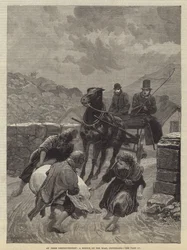 Ein irischer Obstruktionist, eine Skizze auf der Straße, Connemara